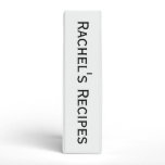 Cookies and Other Delicious Desserts on White binders