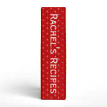 Cookies and Other Desserts on Red Binder