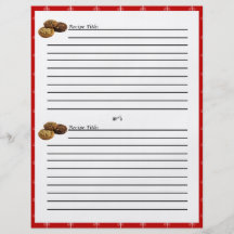 Cookies and Other Desserts Recipe Cards Personalized Flyer