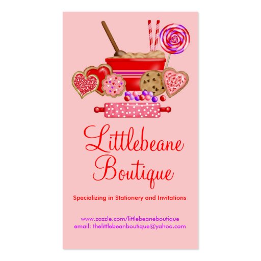 Cookies and Sweets Business Calling Cards Business Card