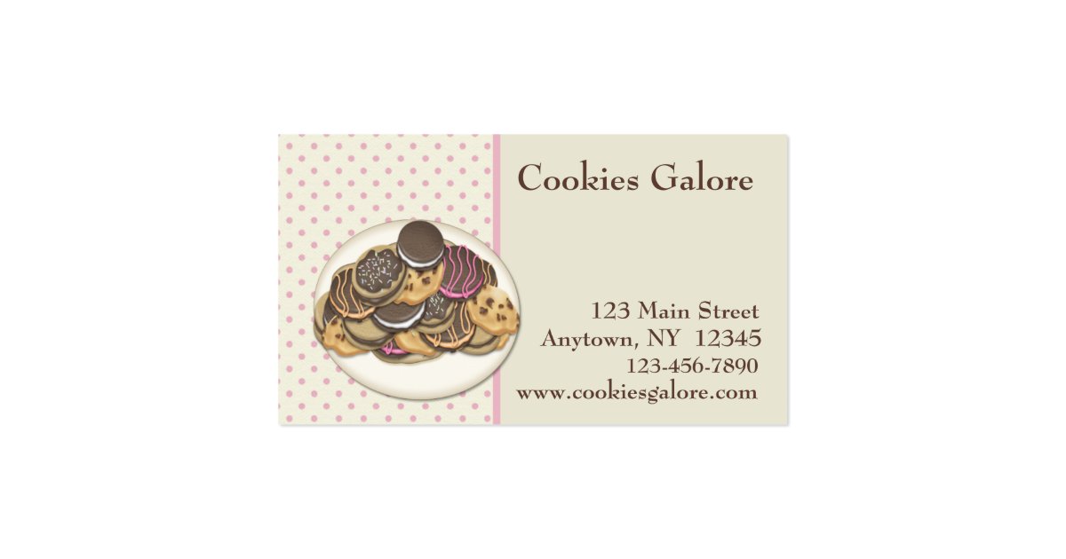 Cookies Business Card Zazzle