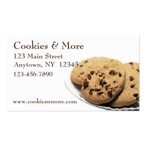Cookies Business Card (front side)