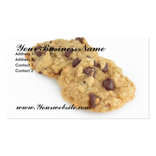 Cookies Business Card Templates (front side)