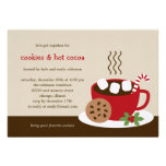 Cookies & Cocoa Holiday/Christmas Party Invitation invitations