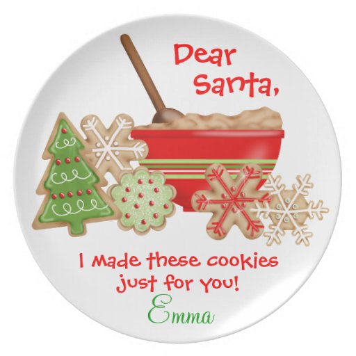 Cookies For Santa Plate | Zazzle