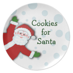 Cookies for Santa Plate