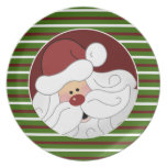 Cookies for Santa "Santa Claus" Plate {Green}