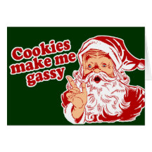 Cookies Make Santa Gassy Cards