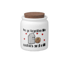 Cookies & Milk Love Candy Dish
