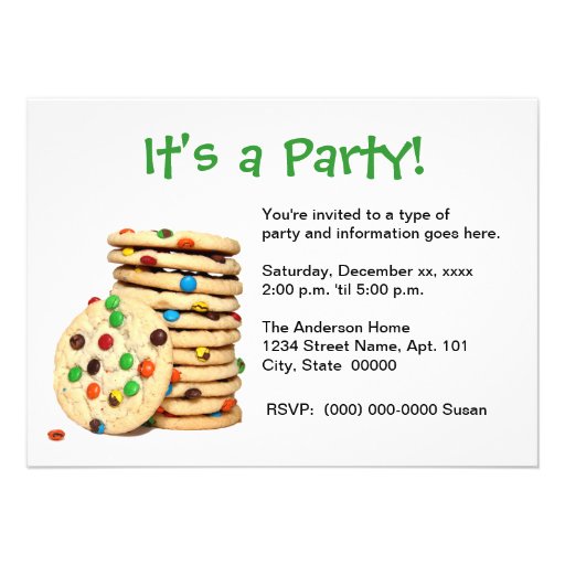 Cookies Party Invitation
