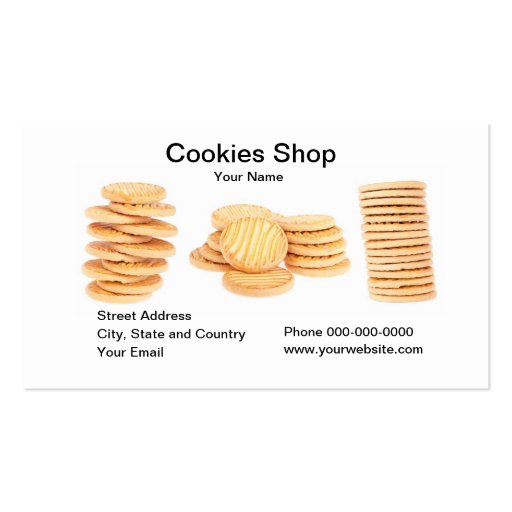 Cookies Shop Business Card Business Card Templates