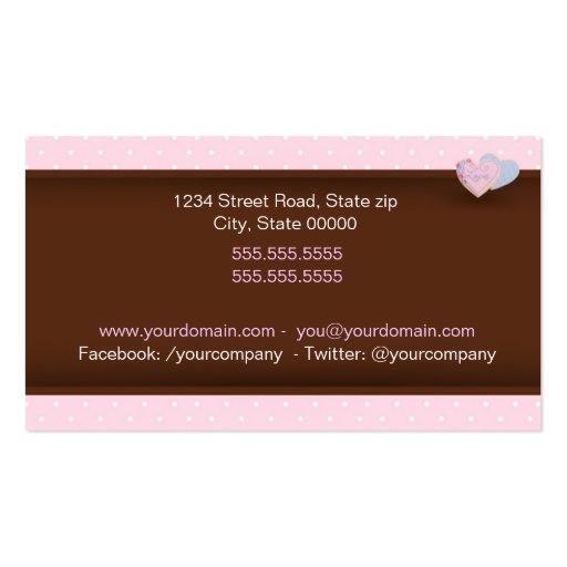 Cookies & Sweets Business Card (back side)