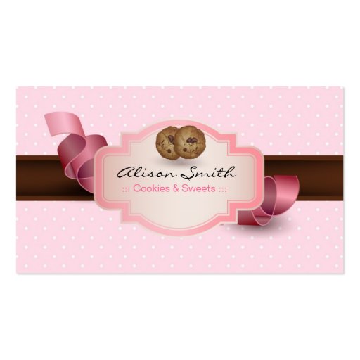 Cookies & Sweets Business Card (front side)