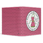 Cooking Apron Polka Dot Recipe Binder