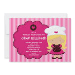 Cooking Baking Birthday Party Invitation