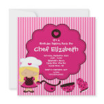 Cooking Baking Birthday Party Invitation