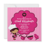 Cooking Baking Birthday Party Invitation