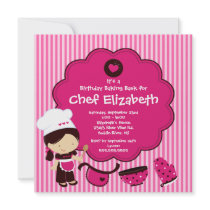 Cooking Baking Birthday Party Invitation