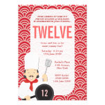 Cooking Chef Kitchen Birthday Invite invitations