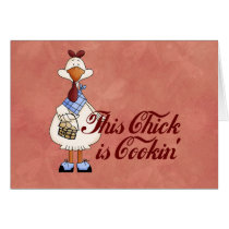 Cooking Chick cards by HobbyTees Cooking Chick cards
