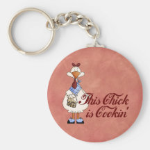 Cooking Chick Key Chains