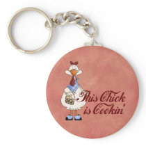 Cooking Chick Key Chains