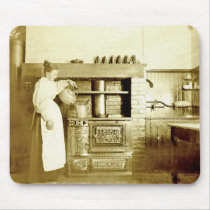 Cooking Coffee Antique Photo Mousepad by lkranieri Cooking Coffee Antique Photo Mousepad