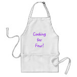 Cooking for four! apron
