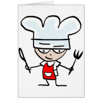 Cooking gifts with funny cartoon - Humorous design Cards