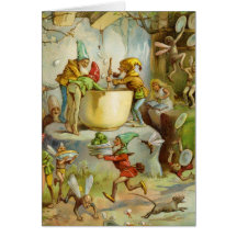 Cooking In The Gnome Kitchen Greeting Cards