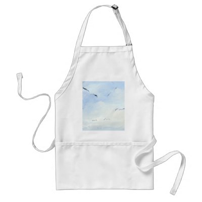 *cooking in the sky with seagulls* apron by Alejandro