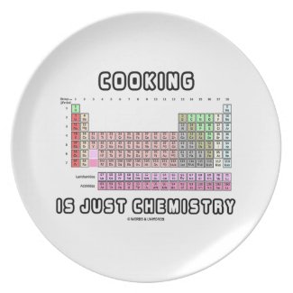 Cooking Is Just Chemistry (Periodic Table) Party Plate