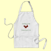 Cooking Is My Christmas Present To You! aprons