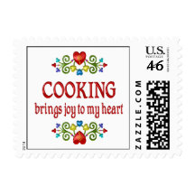 Cooking Joy Postage Stamp