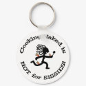 Cooking Naked - Keychain by BlondeAmbition Cooking Naked - Keychain