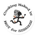 Cooking Naked! - Sticker by BlondeAmbition Cooking Naked! - Sticker