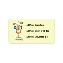 Cooking Nut T-shirts and Gifts Address Label
