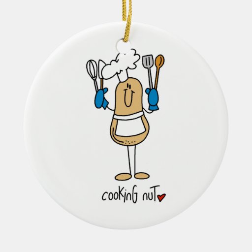 Cooking Nut T-shirts and Gifts Christmas Ornaments