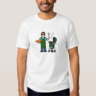 Cooking on the BGE grill Tee Shirt