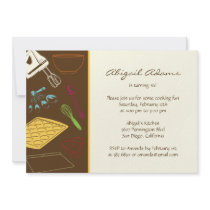 Cooking Party - Birthday Party Invitation by berryberrysweet Cooking Party - Birthday Party Invitation
