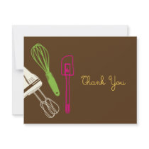 Cooking Party Thank You Card invitations by berryberrysweet Cooking Party Thank You Card invitations