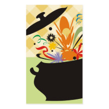 cooking pot flavor burst chef catering business ca business cards