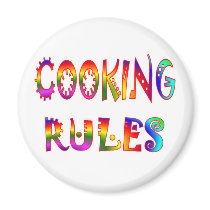 Cooking Rules magnets by HobbiesLeisure Cooking Rules magnets