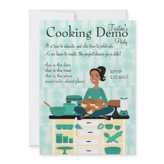 Cooking Teacher invitation