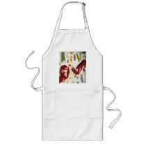 cooking up a great seafood dinner, apron