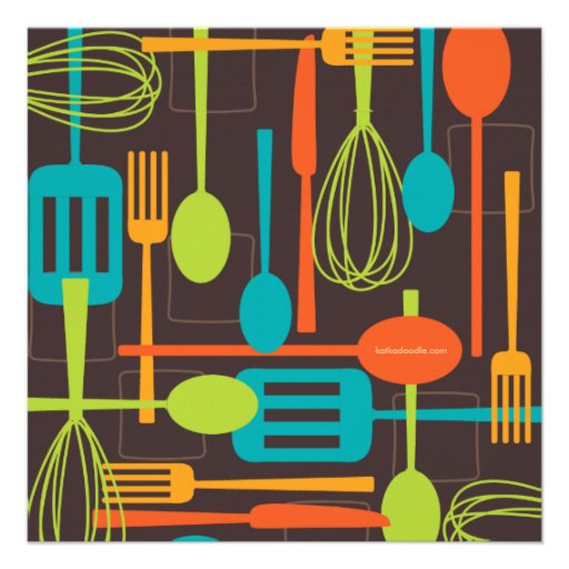 Cooking Utensils Stock the Kitchen Bridal Shower Announcement