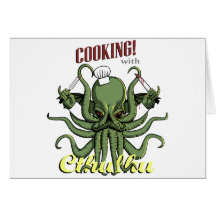 Cooking with Cthulhu Greeting Cards