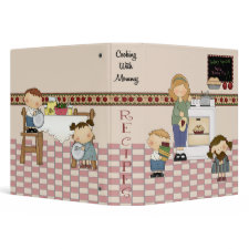 Cooking With Mommy Recipe Notebook binder