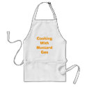 Cooking With Mustard Gas aprons by ultimateloser Cooking With Mustard Gas aprons