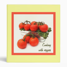 Cooking with veggies red tomatoes binder